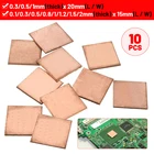 Медная листовая пластина для ноутбука, 10 шт., 0,10,30,50,811212 мм