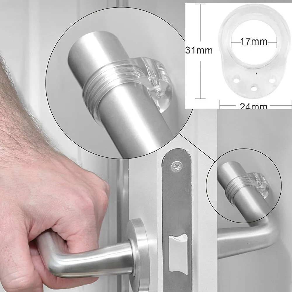 

Door Stopper Transparent Silica Gel Door Handle Buffer Wall Protection Doorknob Bumper Walls Furniture Protective