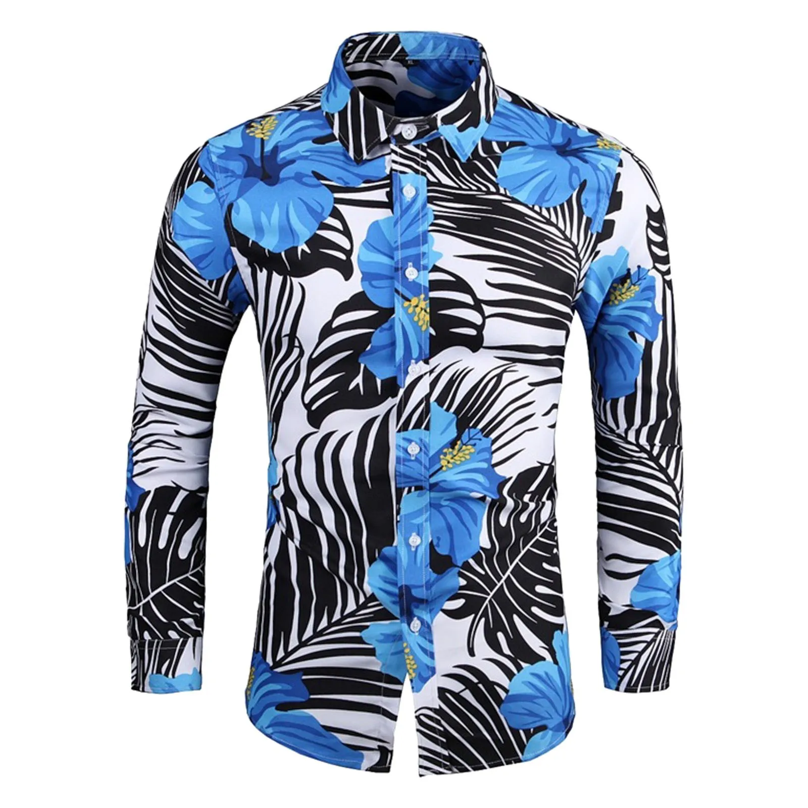 

Mens Loose Striped Shirt Fashion Casual Long Sleeve Shirt OL business shirt Tops Baggy
