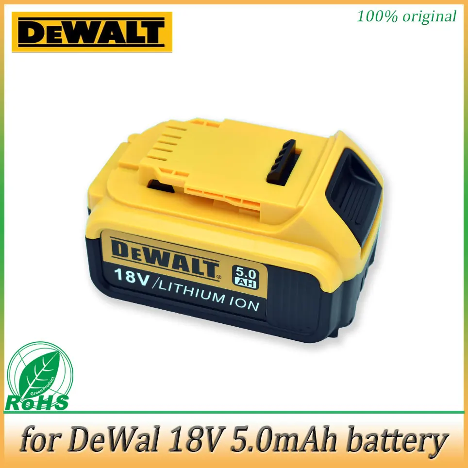 18V 5Ah 6Ah Lithium Battery for DeWalt power Tools DCB184 DC