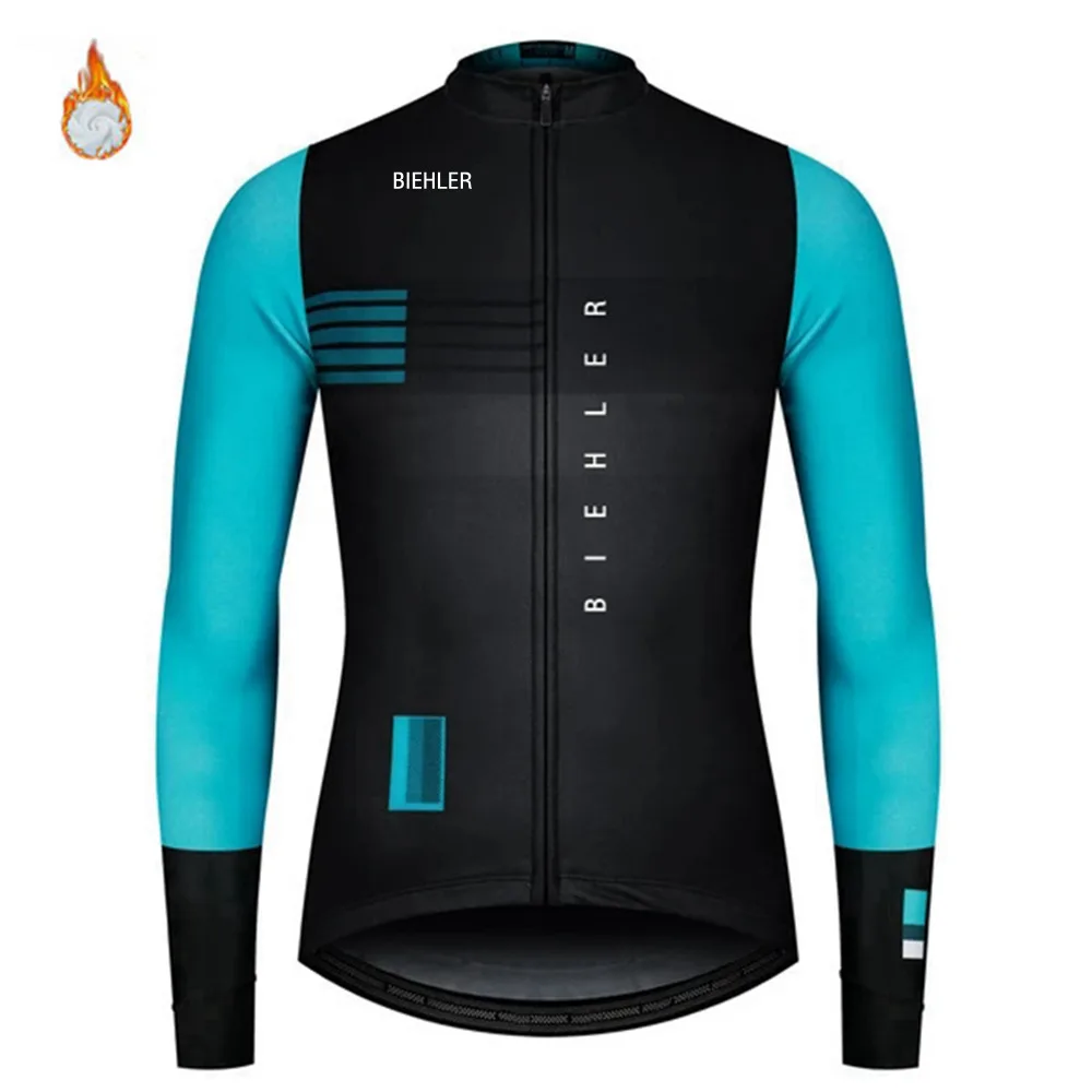 

Новинка 2021, зимняя куртка BIEHLER, теплая флисовая Мужская одежда для велоспорта, одежда для горного туризма, триатлона, велосипедная одежда