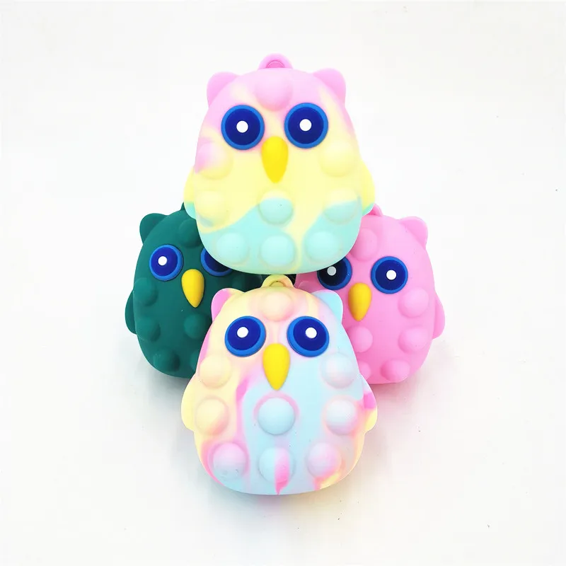

Pop Fidget Toy Cute Owl Push Bubble Antistress Coin Purse Spotify Premium Squishy Pop Anti Stress Squeeze Toy Birthday Gifts