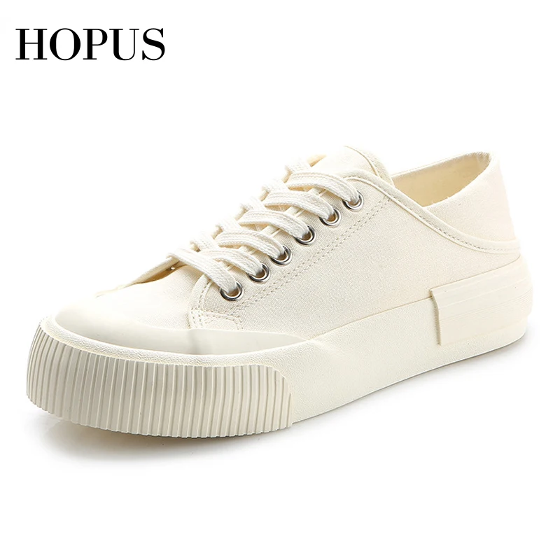 

Кеды HOPUS женские на платформе, Вулканизированная подошва, холщовые кроссовки, удобная повседневная Летняя обувь, белые, 2022