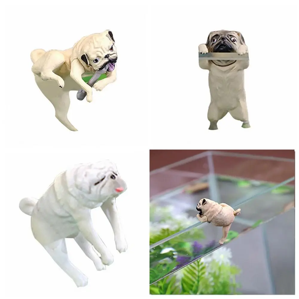 

Delicate Fish Tank Dog Ornament Durable PVC Small Dog Miniatures Simulation Cartoon Aquarium