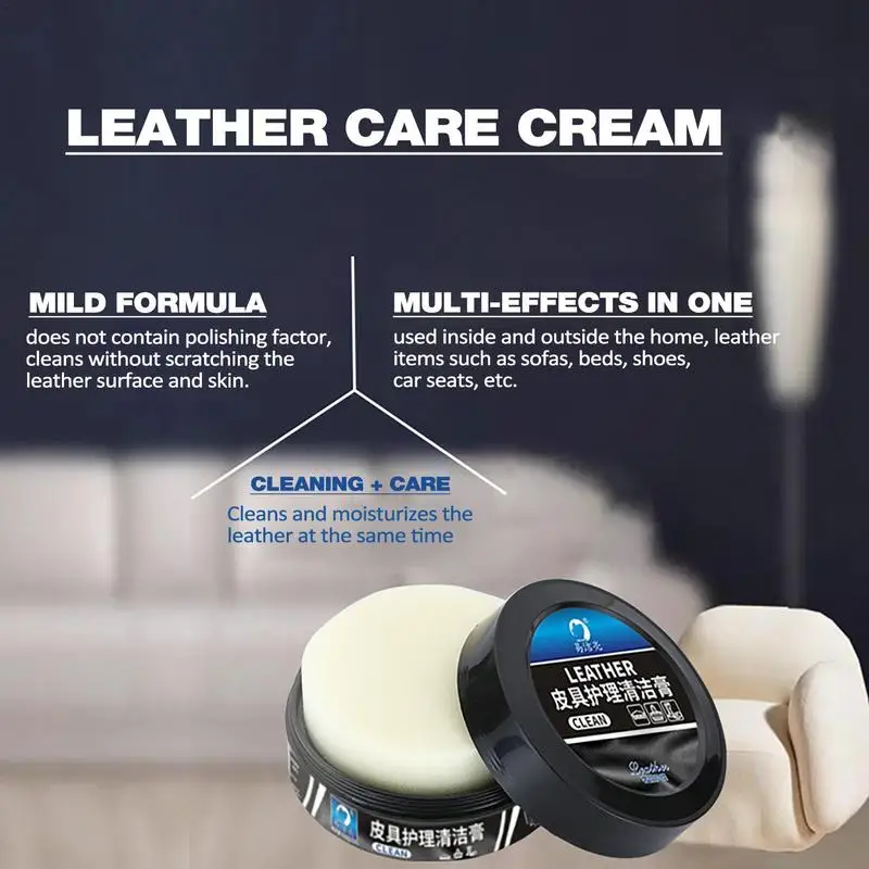 

150g Leather Conditioner Natural Cream Automotive Deep Leather Dirt Removing Cream Transparent Repair Coating For Car Auto Sofa