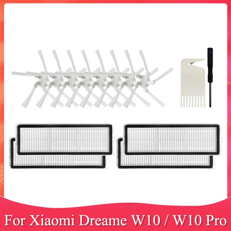 

Сменные аксессуары для робота-пылесоса Xiaomi Dreame W10 / W10 Pro, боковая щетка, HEPA фильтр, запасные части