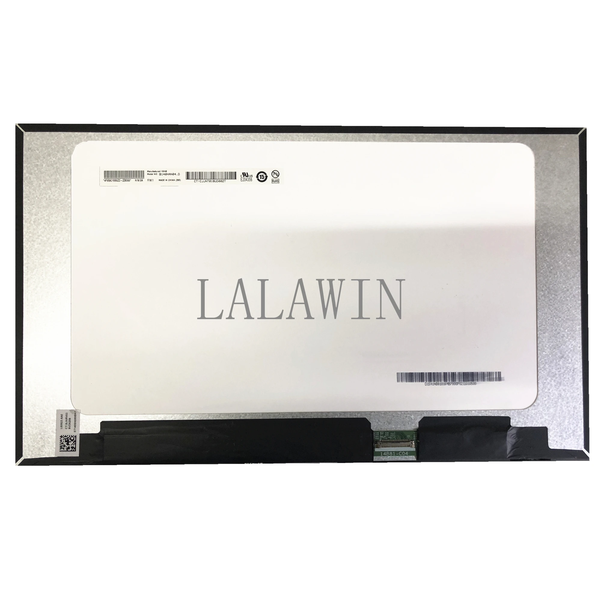 B140HAN04.D 14.0&quotLED LCD Screen 1920X1080 IPS eDP 30PINS Display with NO Screw Holes |