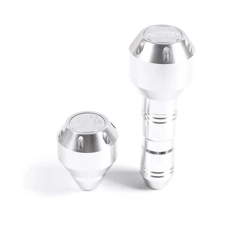 

Car Gear Grip Head Aluminum Alloy Gear Shift Head Shift Knob Modification For Toyota FJ Cruiser 2007-2021 Car Accessories Silver