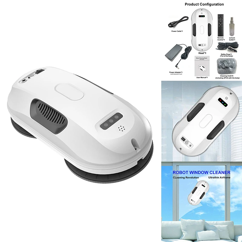 

Hot-Robot Vacuum Cleaner Window Cleaning Robot Window Cleaner Electric Glass Window Washer Remote Control For Home