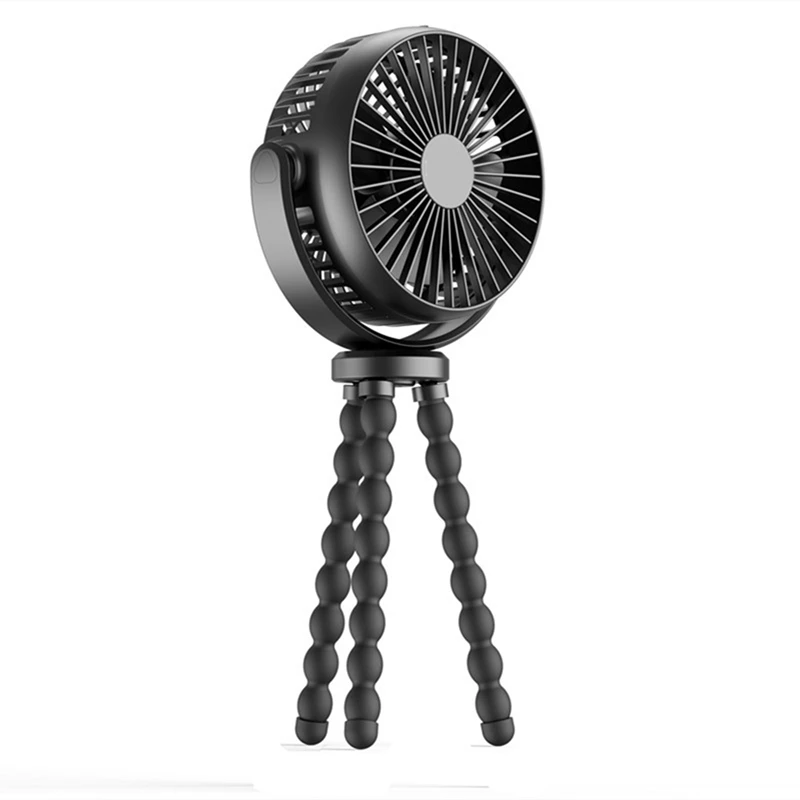 Mini Octopus Fan Portable Deformable Clip-On Desk Fan Windable USB Desktop Bracket Cooling Fan Flexible Hang