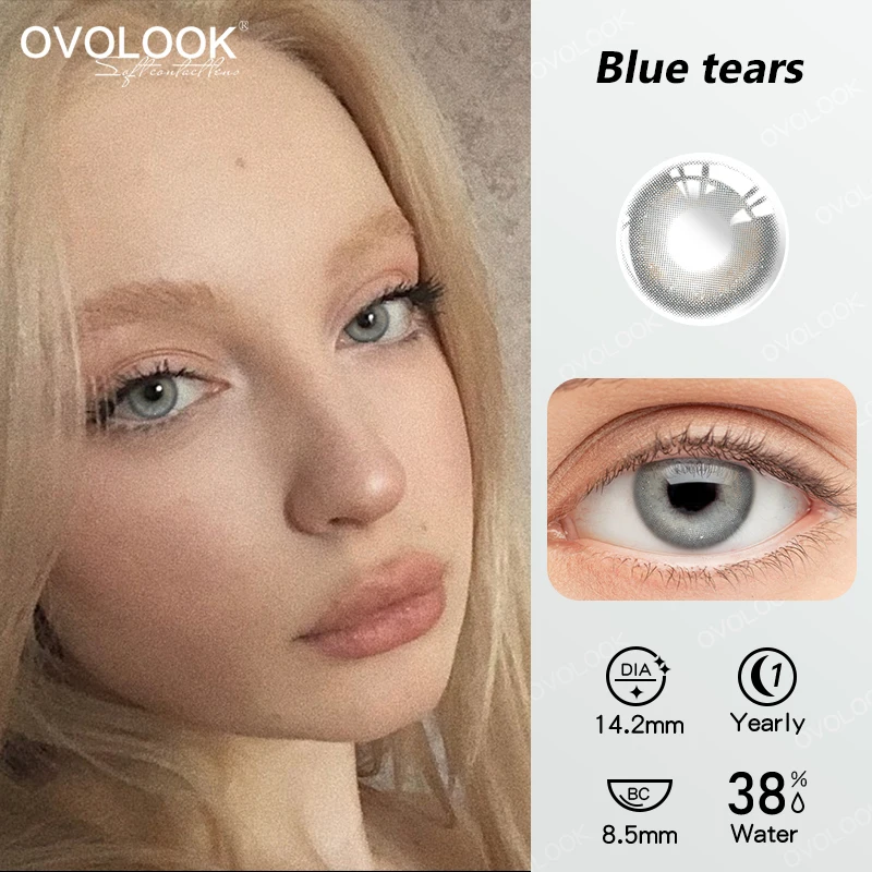 2pcs colored contact lenses with diopters graduated beautiful pupil prescription correct myopia hydrophilic cosmetics accessory free global shipping