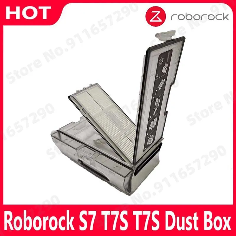 Roborock S7 S70 S75 Dust Box Spare Parts Robot Vacuum Cleaner With Filter Accessroies