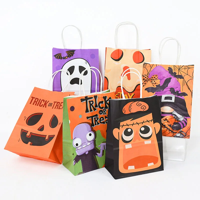 

6 шт., сумки для Хэллоуина, 21x15x8 см