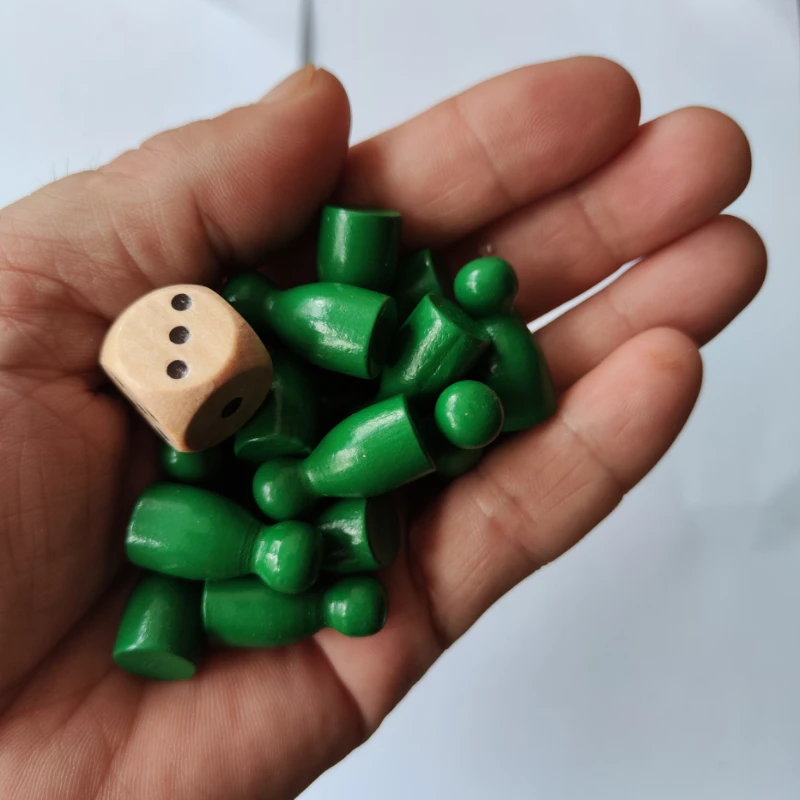 16 шт. детские деревянные шашки-пазлы | Шахматы