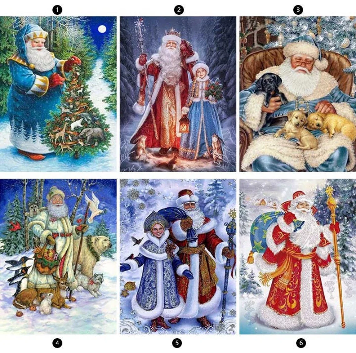 

Unique 5D DIY full diamond square round cross stitch set Santa cartoon mosaic Christmas gift diamond embroidery home decoration