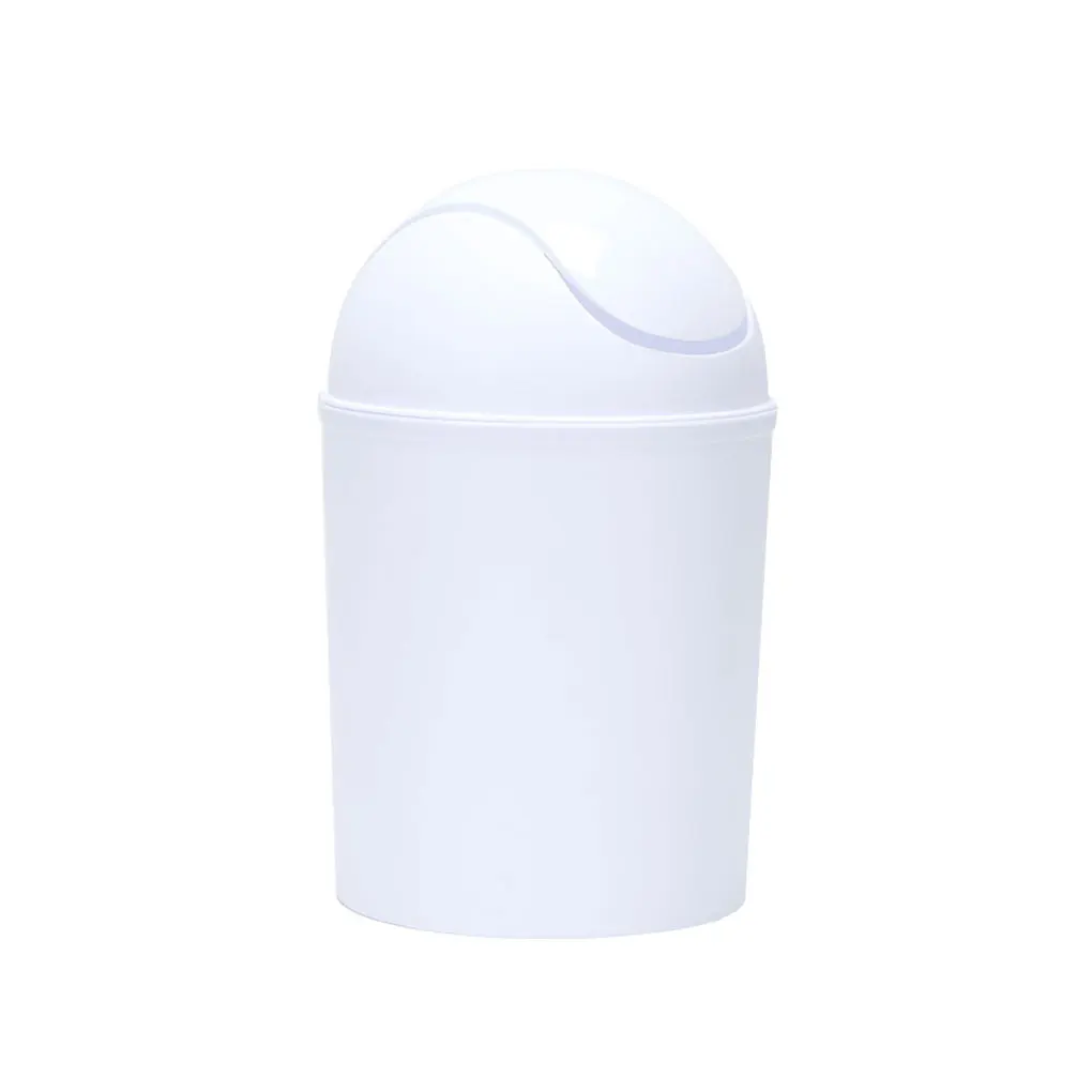 

White Desktop Bin Affordable And Eco-friendly Trash Solution Lightweight Innovative Small Trash Can