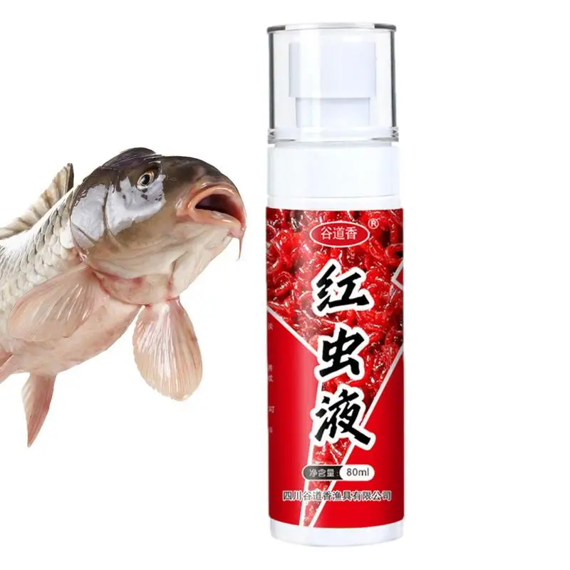 

Red Worm Liquid Bait Additive 80ml Red Worm Liquid Bait Red Worm Liquid Scent Fish Attractants For Baits New Natural Bait Scent