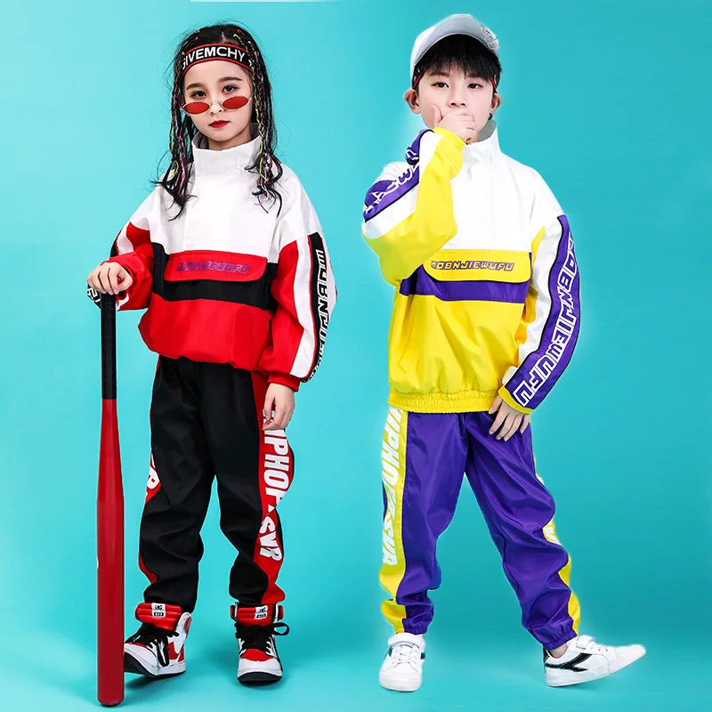 

Children Jacket Trousers Boys Girls 2PCS Sets Coat Pant Kids Streetwear Sport Casual Loose Pullover Jacket Sweatpants Tracksuit