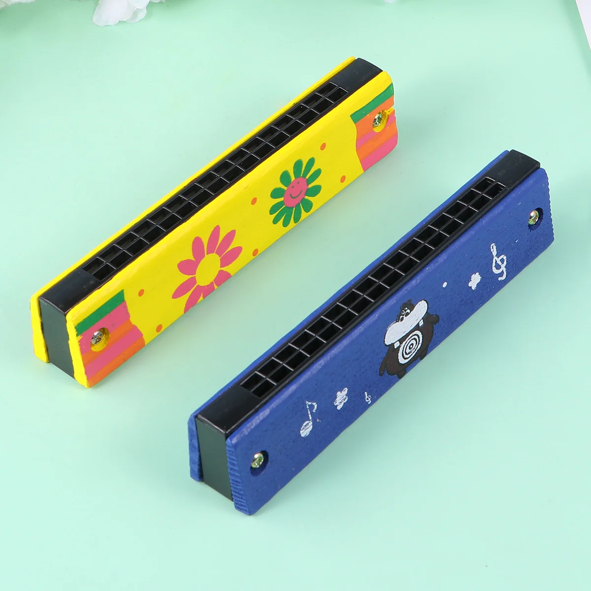 

4 Pcs Loud Noise Makers Mini Toy Harmonicas Kids Musical Instruments Children Party Cheering Props Kids Playset