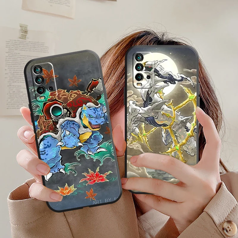 

Pokemon Anime Phone Case For Xiaomi Redmi 7S 7 7A 8 8A Note 8 2021 7 8 8T Pro Original Silicone Cover Luxury Ultra Coque