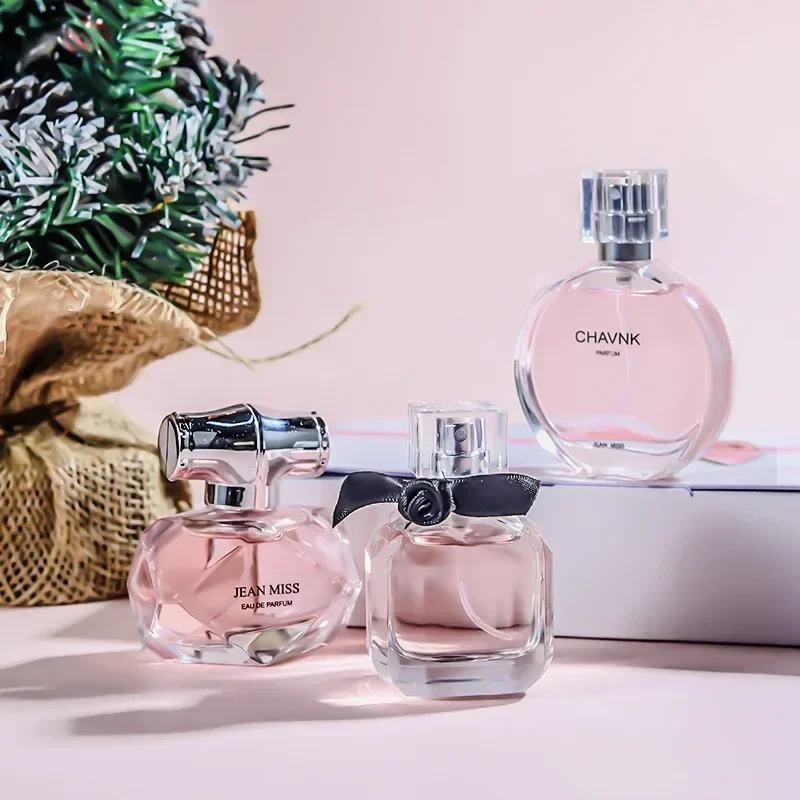Фото 90 мл (30 мл x 3 шт.) Подарочная коробка для парфюмерии Feminino Spray Свежий легкий аромат Цветочные фрукты Chypre Notes Долговечный женский парфюмерный набор №2