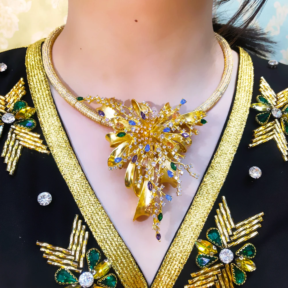 

Missvikki Original Luxury Dubai 4PCS Necklace Bracelet Earrings Ring Jewelry Sets Cubic Zirconia For Woman Wedding Engagement