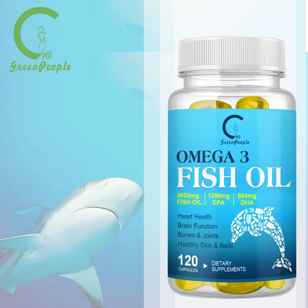 

GPGP GreenPeople Organic Deep Sea Fish oil Omega3 Fish Oil Anti-aging cod liver oil Brain Care Item for elderly people