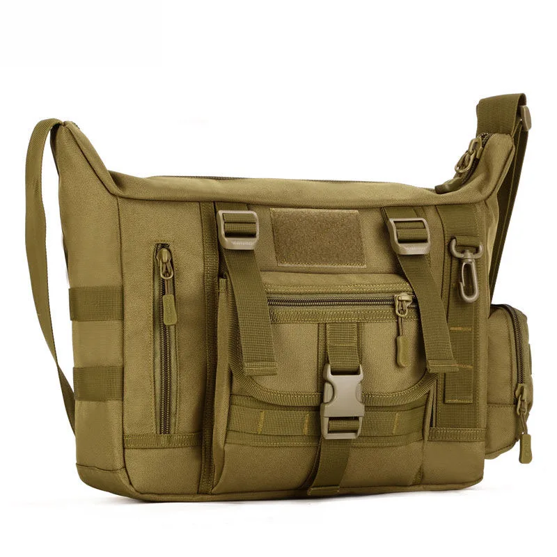 

14 Inch Tactical Sling Bag Military Men's A4 Document Molle Messenger Sport Crosscody Bags Sling Laptop Shoulder Crossbody Bag