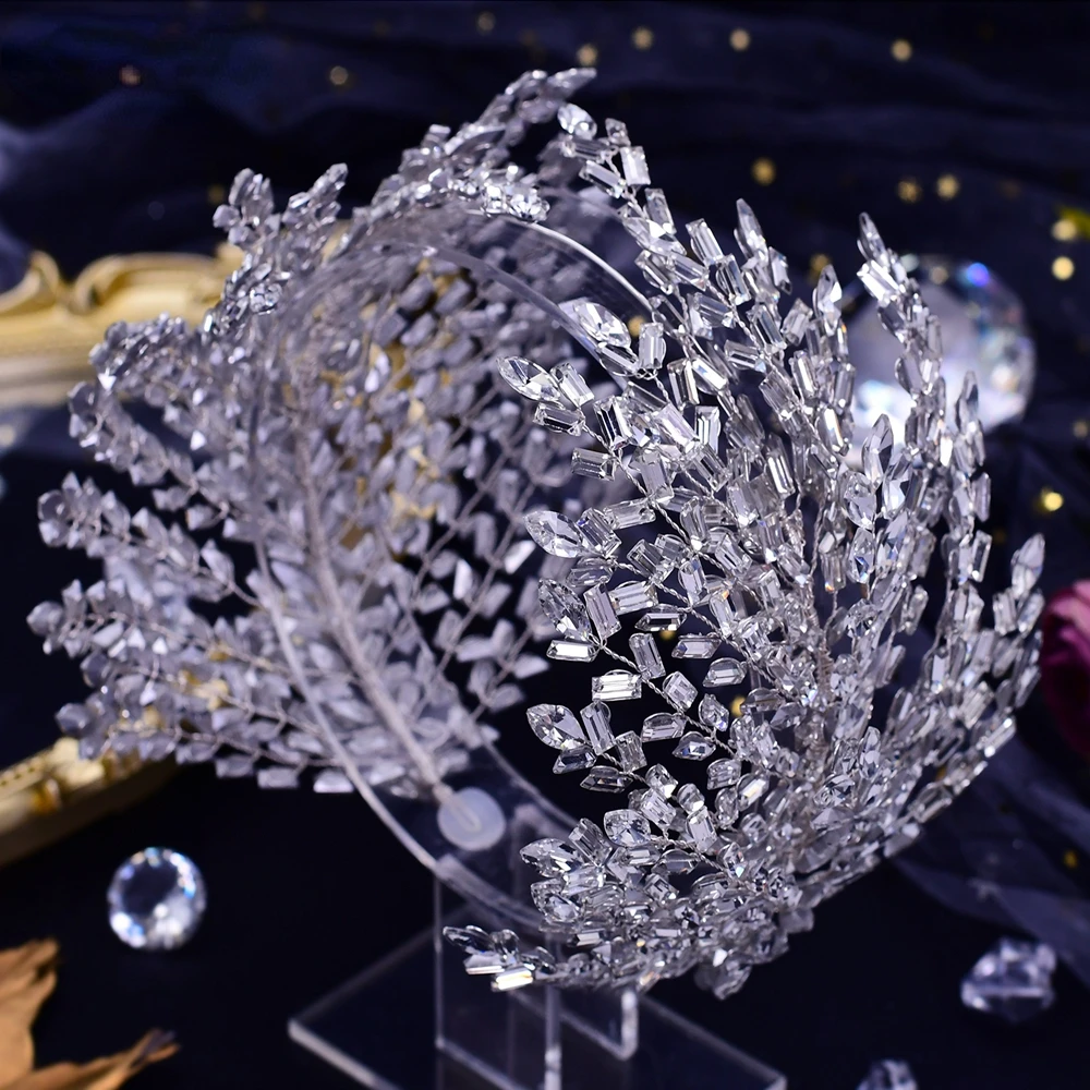 

High-End Bridal Rhinestone Crown Wedding Accessories, Selected Headbands Are Pageant Accessories For Girls