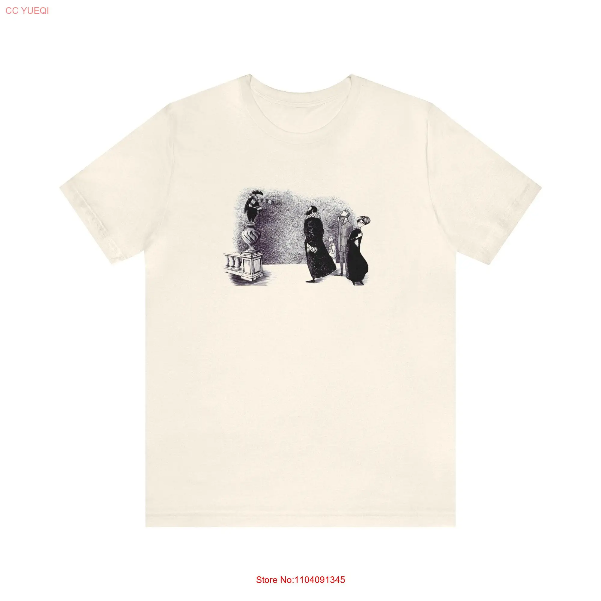 Сомнительная Гостевая футболка Эдварда Гори с длинными или короткими рукавами