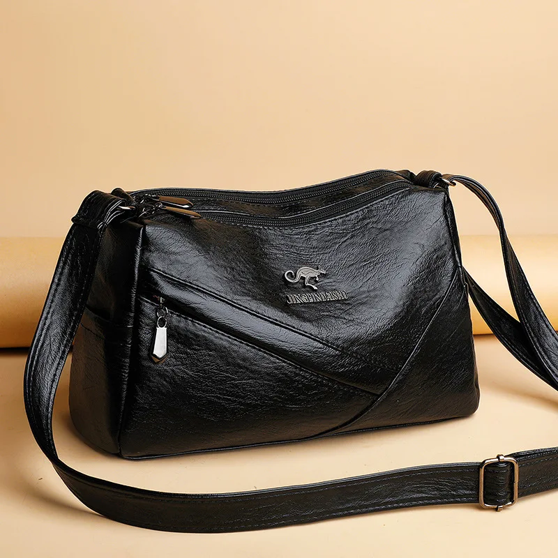 

High Quality Brand Casual Trend Designer Handbags For Women Soft Leather Vintage Side Shoulder Bags Ladies Fashion Messenger Bag