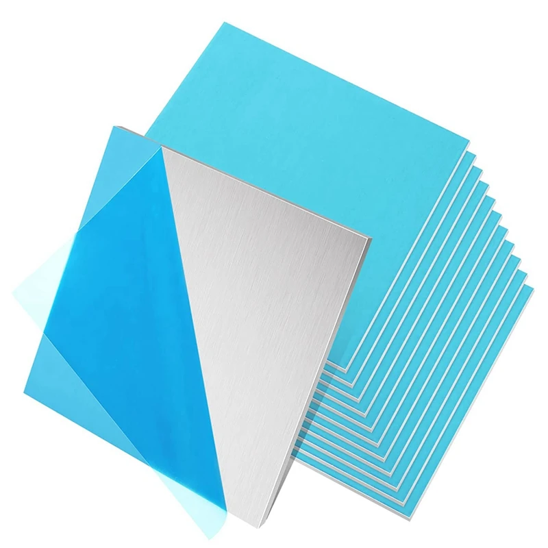 

12PCS 6061 T6 Aluminum Sheet Flat Plain 3Mm For MIG TIG Stick MMA Arc Welding Practice Kit