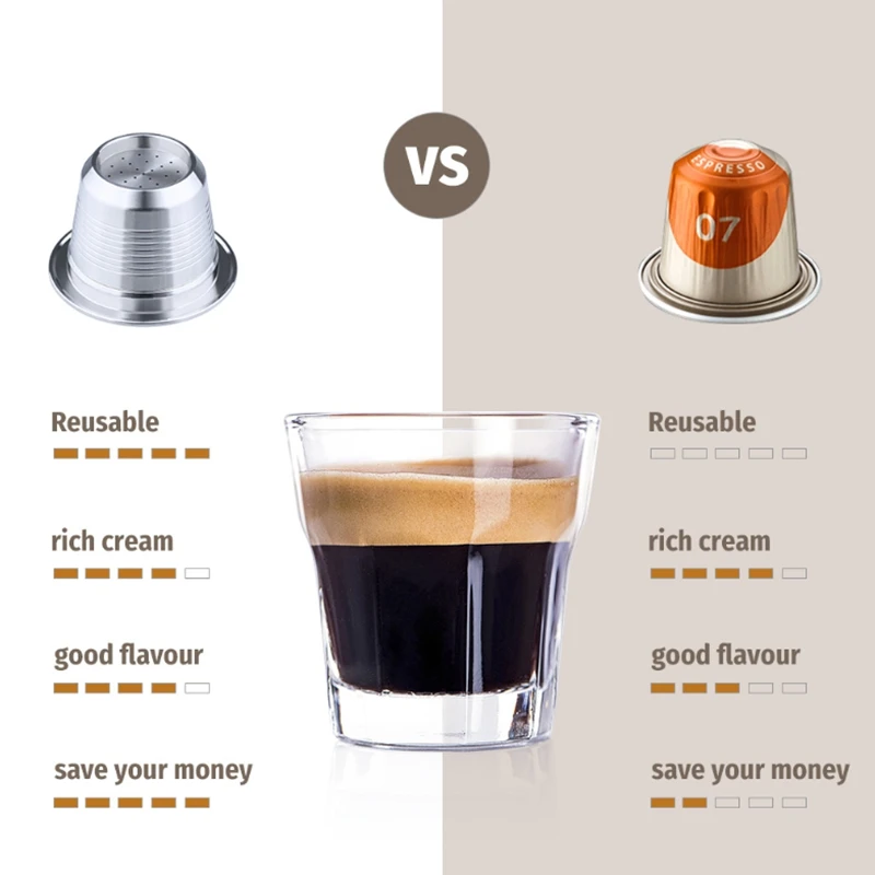 Для SCISHARE многоразовые капсулы для использования 2 в 1 фильтры кофе набор D