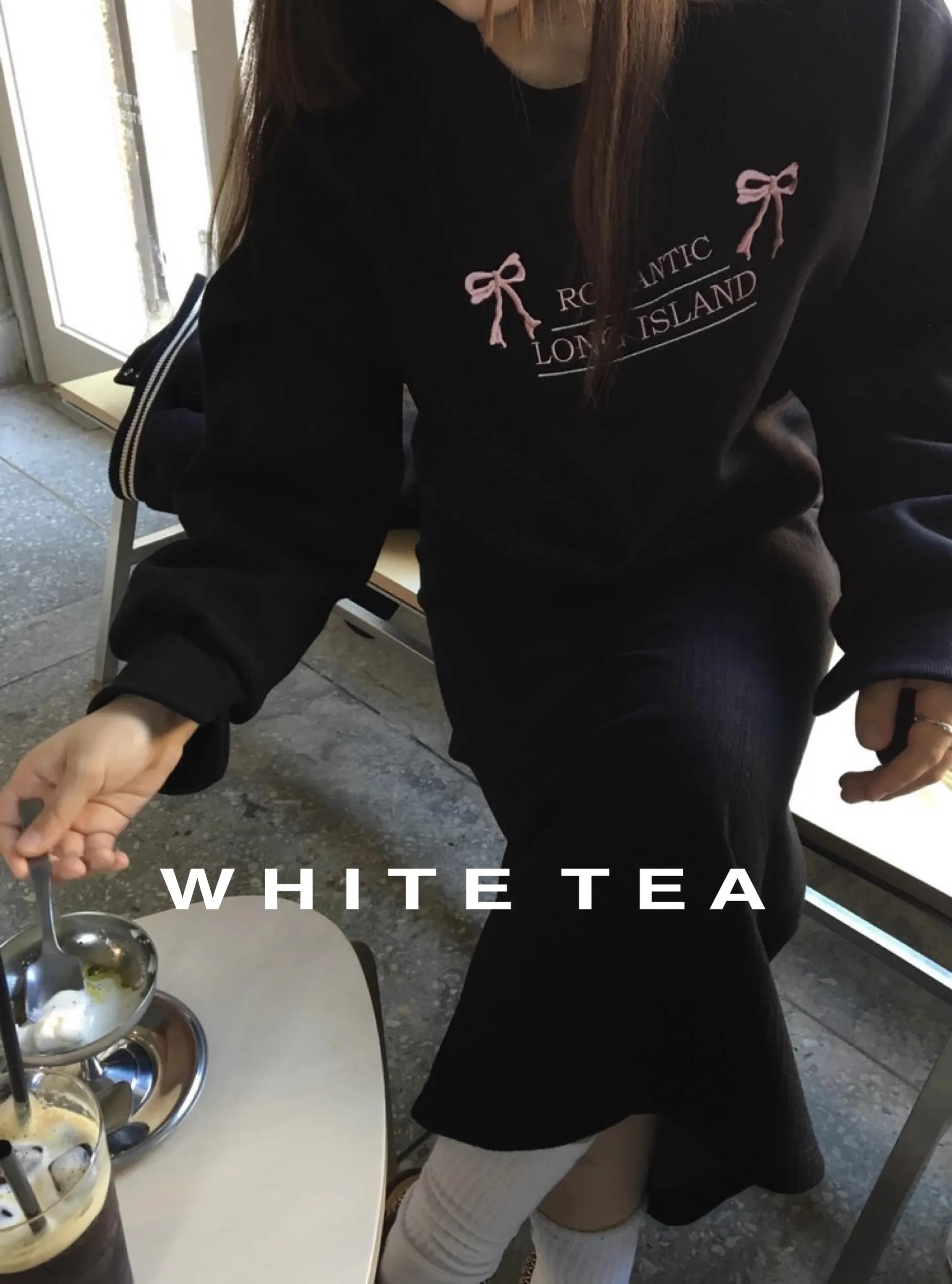 Корейская нишевая флисовая толстовка kusхиты с длинным рукавом и бантом