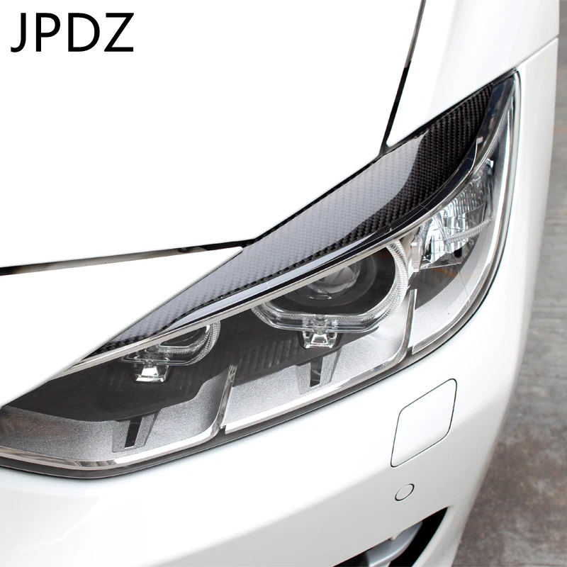 

Аксессуары для BMW 3 серии F30 320i 325i 316i, автомобильные фары из углеродного волокна для бровей и век, полоски для отделки, передняя фара для брове...