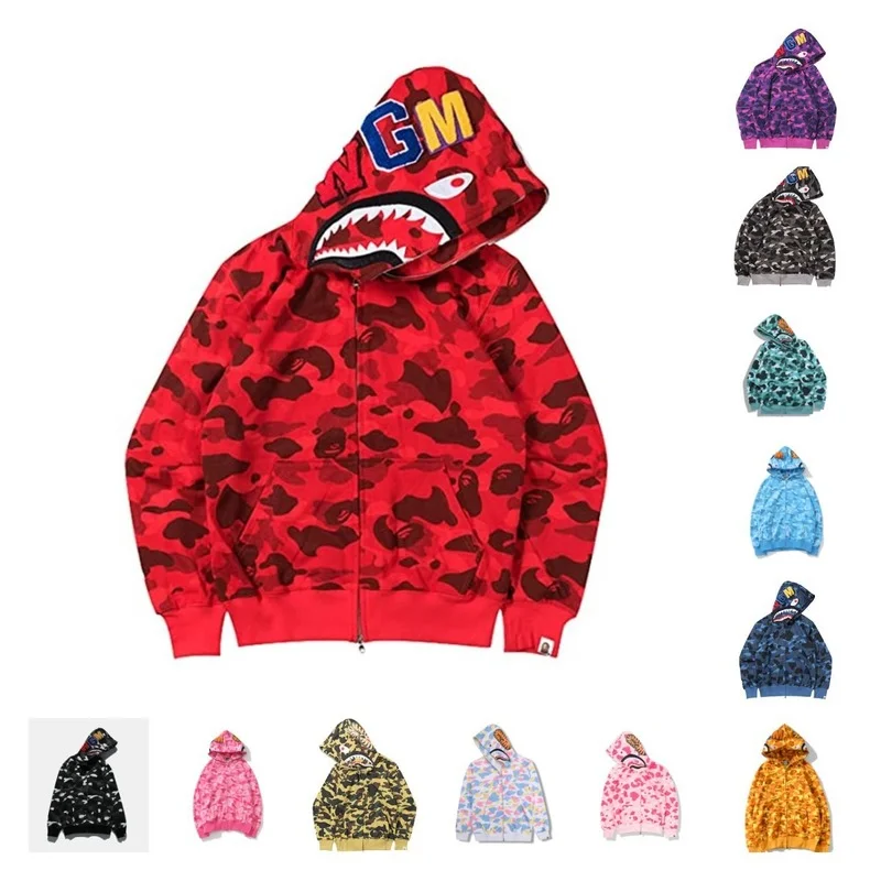 

Men/Women's New Camouflage Jacket Autumn And Winter Couples Casual Cardigan Hooded Sweater Street Style
