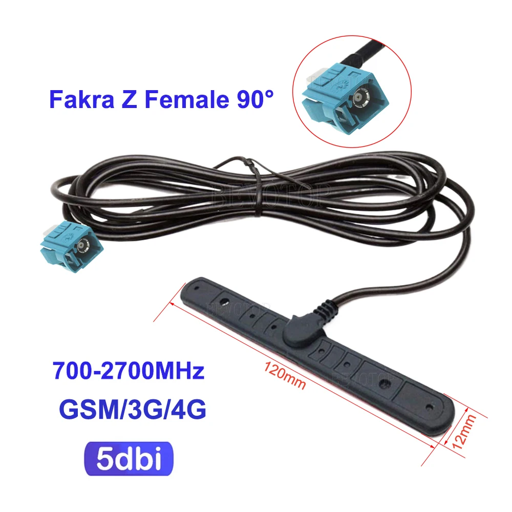

BEVOTOP Fakra Z антенна GSM 3G 4G 5dbi 700-2700 МГц