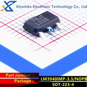 LM3940IMP-3.3/NOPB SOT-223-4 отметка: L52B LDO регуляторы напряжения 1A LDO REG Управление питанием ICs совершенно новый оригинал