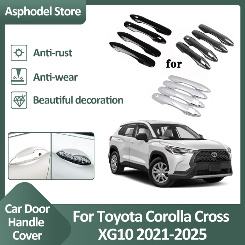 Накладка на дверную ручку для Toyota Corolla Cross XG10 2021 2022 2023 2024 2025 Car Atuo защитные внешние