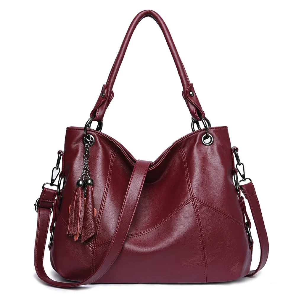 

Роскошные дамские сумочки из мягкой кожи с кисточками, женские сумки, Дизайнерские Сумочки, Высококачественная дамская сумка-тоут через плечо, женская сумочка