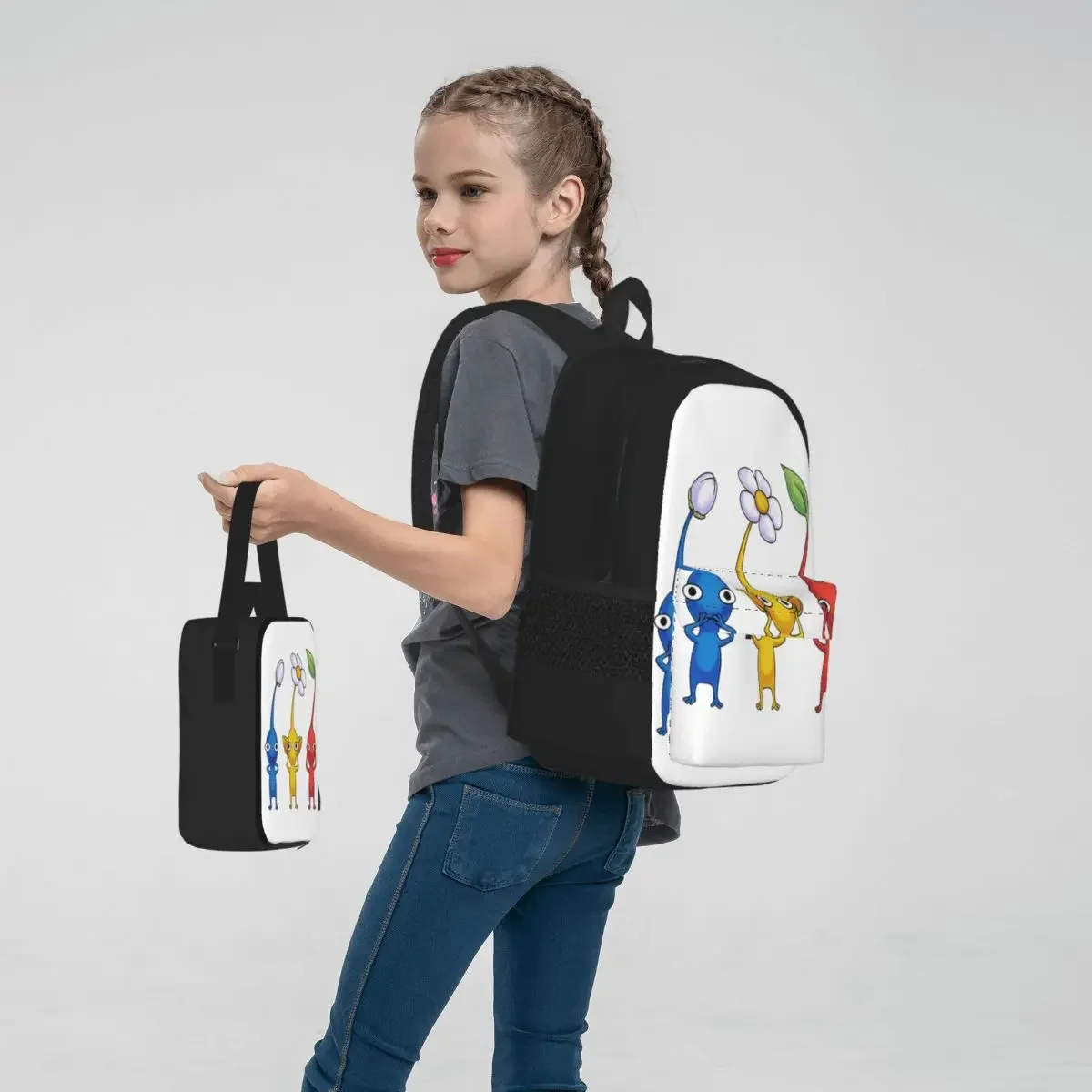 Игровые рюкзаки Pikmin Three Wise для мальчиков и девочек школьные сумки учеников