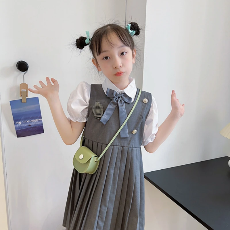 Детская сумка через плечо с однотонным нейлоновым ремешком цвет в ассортименте