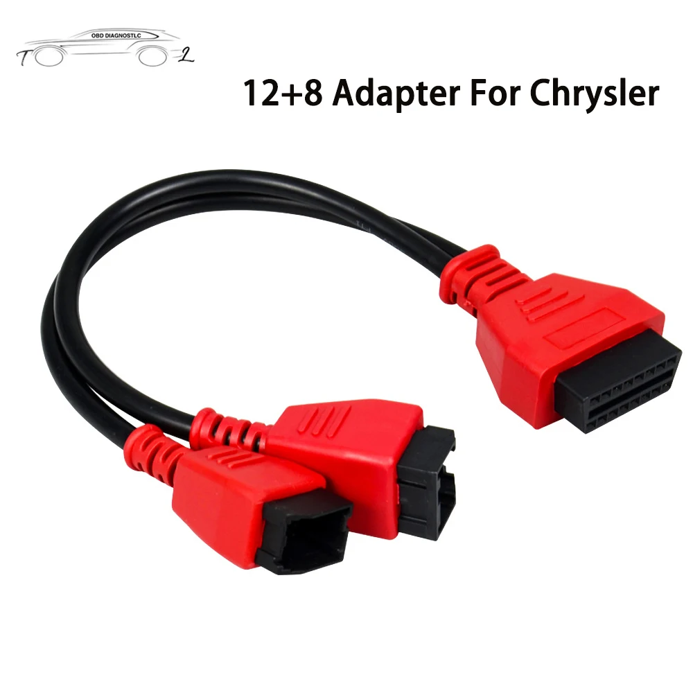 

Высококачественный программируемый кабель 12 + 8 для Chrysler 12 + 8 OBD 12-контактный разъем адаптера для Autel DS808 Maxisys 906 908 PRO горячая распродажа