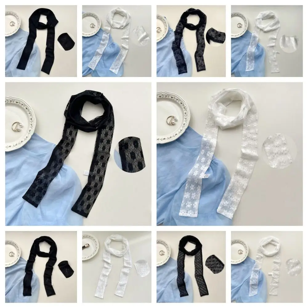 Элегантный цветок в стиле ретро кружевной шейный ремень прозрачный корейский