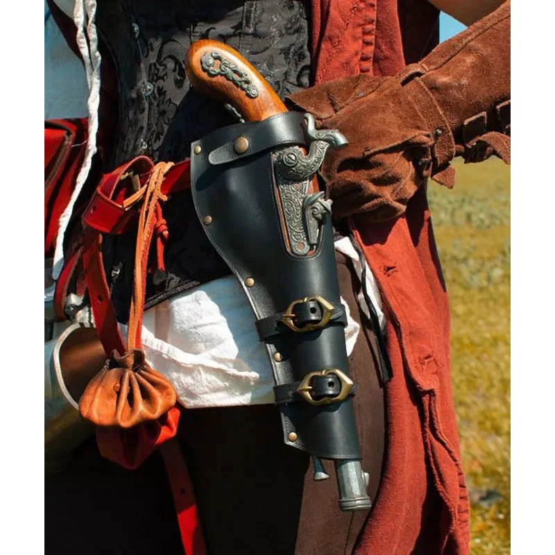 Пиратский флонтлок эпохи викторианской эпохи, Пистолетная кобура, пиратский Корсар, детали ремня для косплея, детали ремня