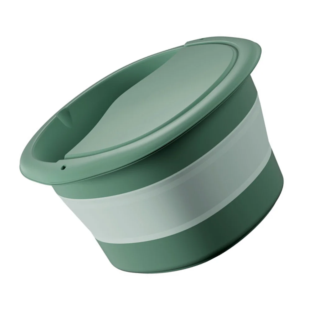 

Footbath Multi-functional Barrel Soak Tub Collapsible Sink Feet Washing Bucket Pp Basin Travel Plastic with Lid