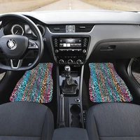 colorful leopard cheetah animal print car floor mats set front and back floor mats for car car accessories