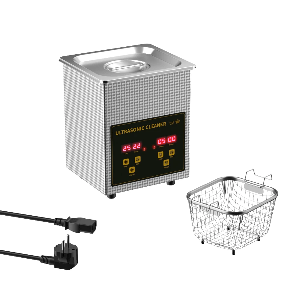 EIWEI Ультразвуковой очиститель для ванны 2 л 60 Вт с таймером нагревателя Цифровой