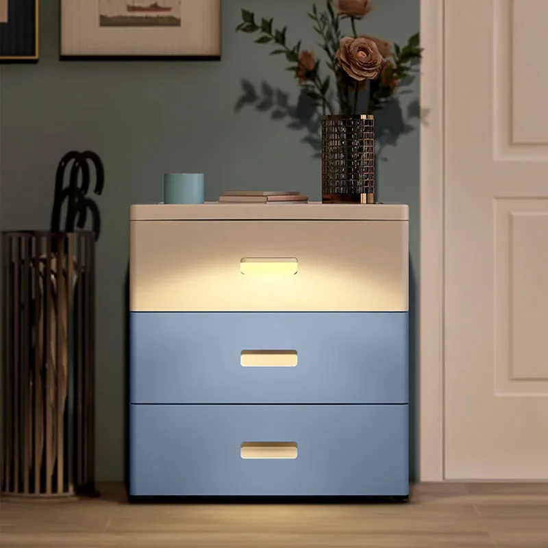 

Drawers Minimalist Nightstands Bedroom Luxury Unique Nordic Bedside Table Modern Kawaii Mesita De Noche Dormitorio Furniture