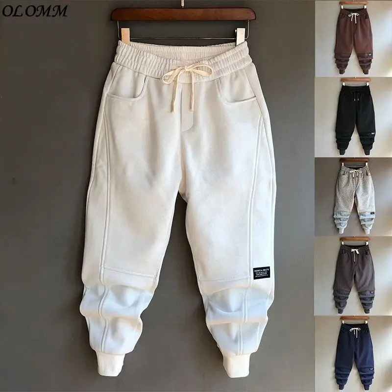 

Autumn And Winter Trousers For Men Korean Loose White Casual Trend Bound Harun Jogger Vintage Pants Mens Clothing